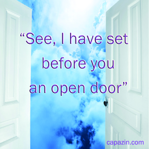 An open door