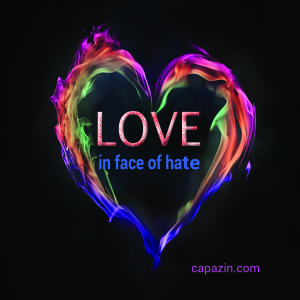 love in face of hate design 2